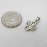 Sterling Silver Paste Set Angel Charm Pendant Vintage c1970s