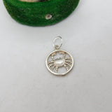 Sterling Silver Small Cancer the Crab Charm Pendant Vintage c1970