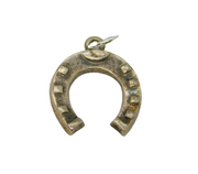 Sterling Silver Lucky Horseshoe Charm Pendant Vintage c1970