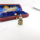 Sterling Silver Wicked Witch Charm Pendant Vintage c1970