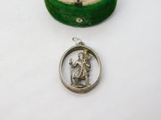 Sterling Silver St Christopher Travel Charm Pendant Vintage c1970