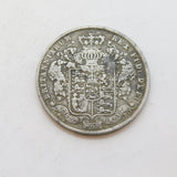 George IV .925 Silver Half Crown Coin Antique 1825 Fair Condition