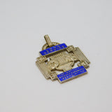 Sterling Silver & Enamel Operatic/Dramatic Long Service Fob Medal Vintage 1972