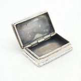 Sterling Silver Cast Floral Pattern Pill Box Vintage 2002 Birmingham
