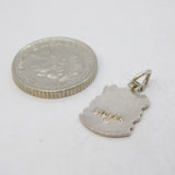 Sterling Silver Cancer the Crab Enamel Charm Pendant Vintage c1970s