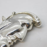 Sterling Silver Novelty Man in the Moon Vesta Case Vintage Birmingham