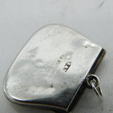 Victorian Sterling Silver Novelty Handbag Form Locket Pendant Antique Birmingham