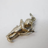 Sterling Silver Cupid Archer Charm Pendant Vintage c1970