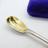 Sterling Silver Seal Top Terminal Mustard Spoon Antique 1919 London