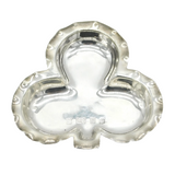 Victorian Sterling Silver Lucky Shamrock Jewellery Dish Antique 1901 Birmingham