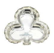 Victorian Sterling Silver Lucky Shamrock Jewellery Dish Antique 1901 Birmingham