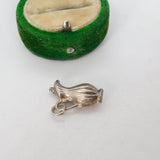 Sterling Silver Wine Jug Charm Pendant Vintage c1970