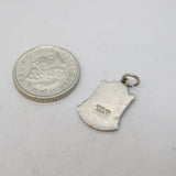 Sterling Silver Enamel Truro Charm Pendant Vintage c1970s