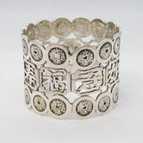 19th Century Chinese Sterling Silver Napkin Ring Antique c1890 Wang Hing