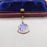 Sterling Silver and Enamel Bournemouth Travel Shield Charm Pendant Vintage c1970