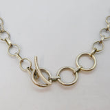Sterling Silver 14 Faceted Raw Emerald & Pearl Collar Necklace Modern c1990s