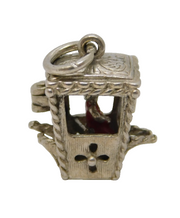 Sterling Silver Royal Carriage Opening Charm Pendant Vintage c1970