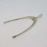 Sterling Silver Wishbone Form Sugar Tongs Antique 1924 Birmingham