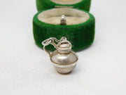 Sterling Silver Jersey Can Charm Pendant Vintage c1970