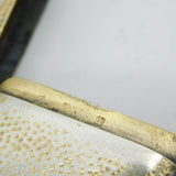 Edwardian Sterling Silver Snakeskin Pattern Vesta Case Antique 1903 Birmingham