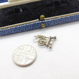 Sterling Silver Traditional Spinning Wheel Charm Pendant Vintage c1970