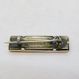 WWII-era Sterling Silver Military Ribbon Set Brooch Antique c1940