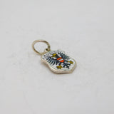 Sterling Silver 'Austria' Enamel Shield Travel Souvenir Charm Vintage c1970s
