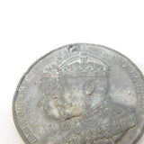 King George V Base Metal Coronation Commemorative Medal Antique 1911