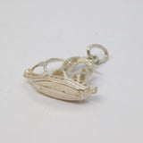 Sterling Silver Sailing Ship Charm Pendant Vintage c1970