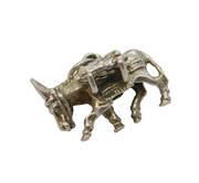 Sterling Silver Donkey Carrying Baskets Charm Pendant Vintage c1970s