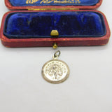 Sterling Silver Confirmation Coin Medallion Charm Pendant Vintage c1970