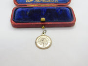 Sterling Silver Confirmation Coin Medallion Charm Pendant Vintage c1970