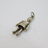 Sterling Silver Bearskin Guard Soldier Charm Pendant Vintage c1970