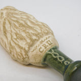 19th Century King Charles II Form Clay & China Seal Stamp Antique