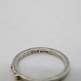 Sterling Silver & Gold Beaded Dress Ring Vintage 1992 London