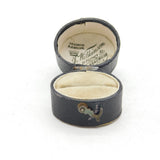 Victorian Tooled Leather Jewellery Ring Box 'J. Wilkinson, Nantwich' Antique