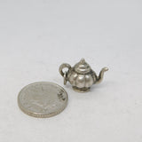 Sterling Silver Queen Anne Teapot Charm Pendant Vintage c1970