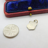 Sterling Silver and Enamel Geneva Travel Shield Charm Pendant Vintage c1970