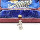 Sterling Silver Fire Hydrant Charm Pendant Vintage c1970