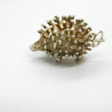 Sterling Silver Prickly Hedgehog Charm Pendant Vintage c1970