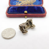 Sterling Silver Traditional Motor Car Charm Pendant Vintage c1970