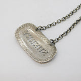 George III Sterling Silver Sherry Decanter Label Antique c1810s