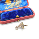 Sterling Silver Ballerina Dancer Charm Pendant Vintage c1970