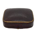 Victorian Tooled Leather Domed Jewellery Box Antique c1880s