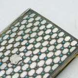 19th Century Sterling Silver, Pearl & Turquoise Aide Memoire Antique c1830s