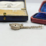 Sterling Silver Victorian Bed Warmer Charm Pendant Vintage c1970