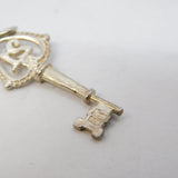 Sterling Silver 21st Birthday Key by Nuvo Charm Pendant Vintage c1970