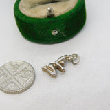 Sterling Silver Virgo Zodiac Charm Pendant Vintage c1970