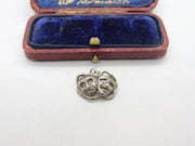 Sterling Silver Muse Mask Comedy & Tragedy Charm Pendant Vintage c1970