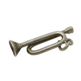 Sterling Silver Trumpet Charm Pendant Vintage c1970s